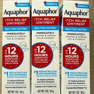 Aquaphor children’s itch relief ointment bundle lot